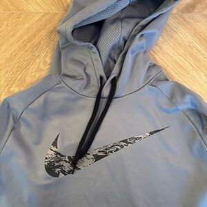 Nike Dri-FIT Gray Hoodie with Black Accents